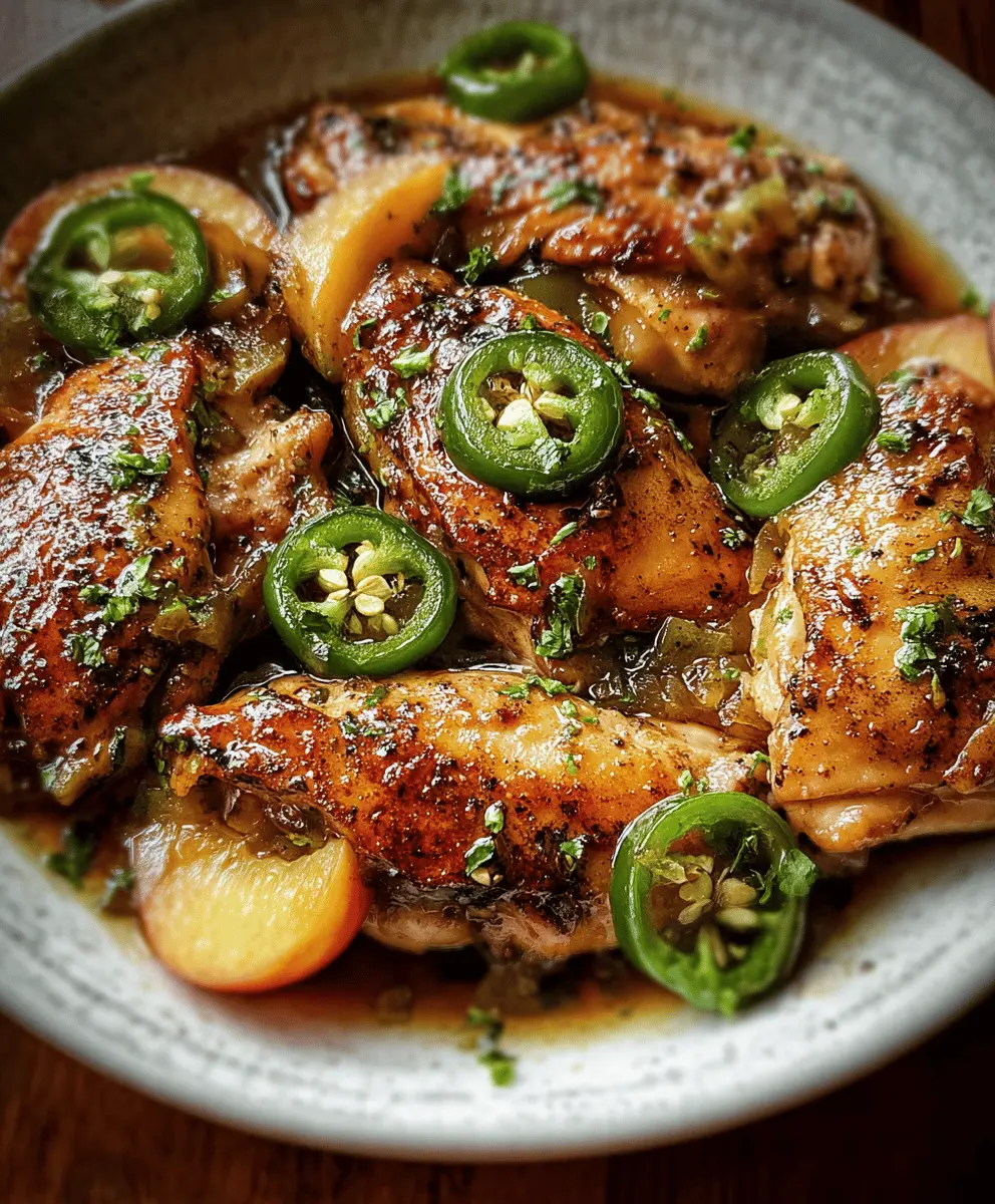 Easy Jalapeno Peach Chicken Recipe