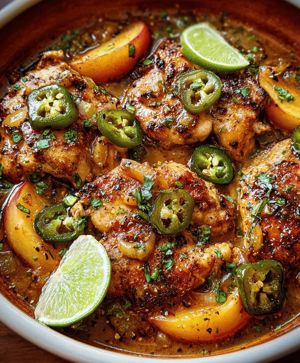 Easy Jalapeno Peach Chicken Recipe