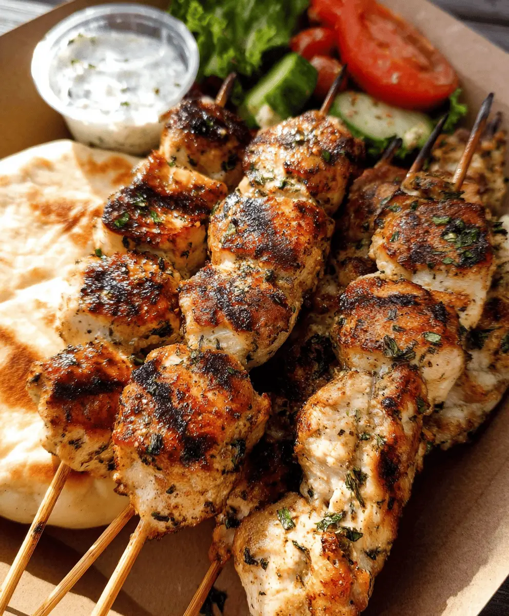 Easy Authentic Greek Chicken Souvlaki Recipe