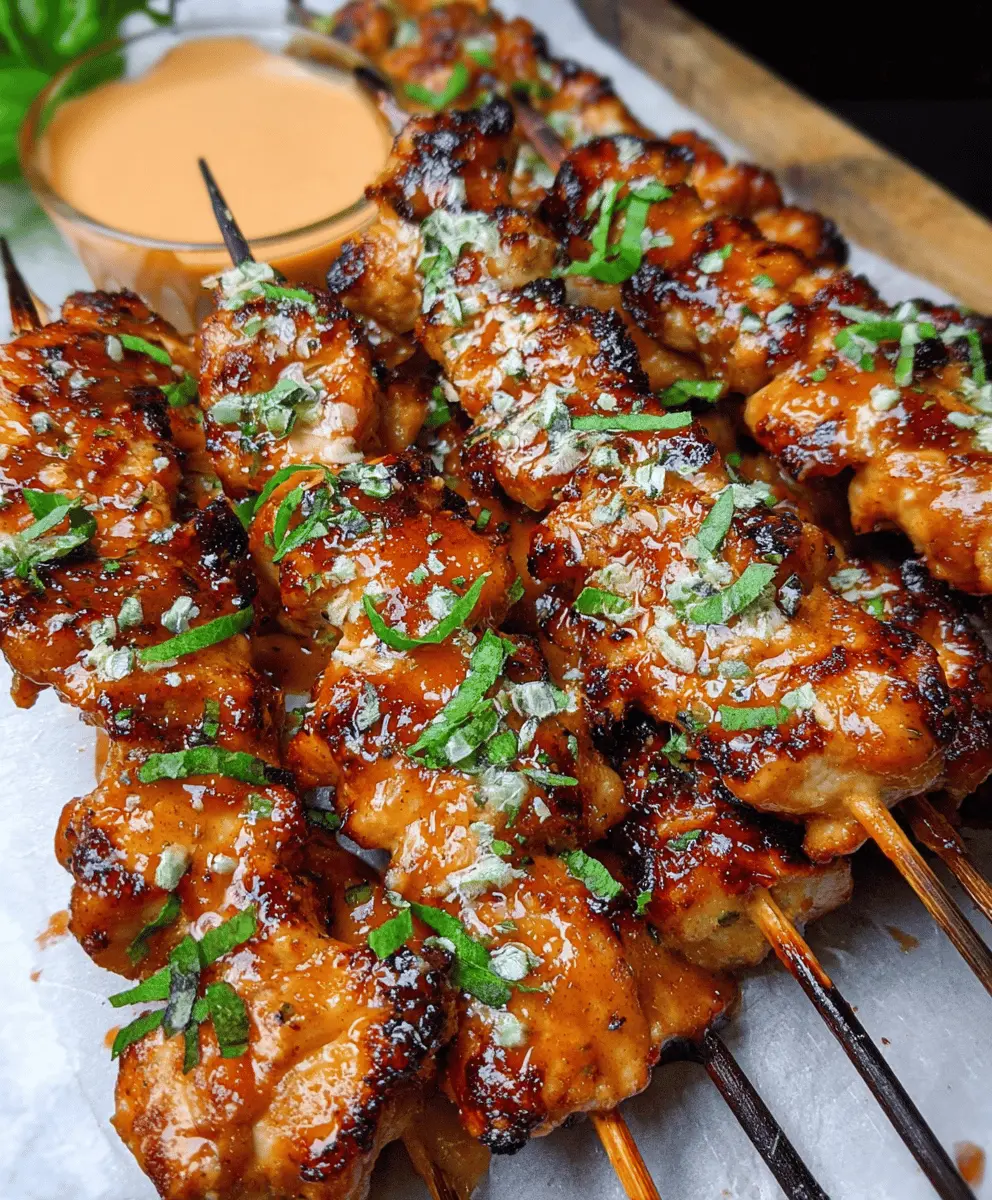 Easy Bang Bang Chicken Skewers Recipe