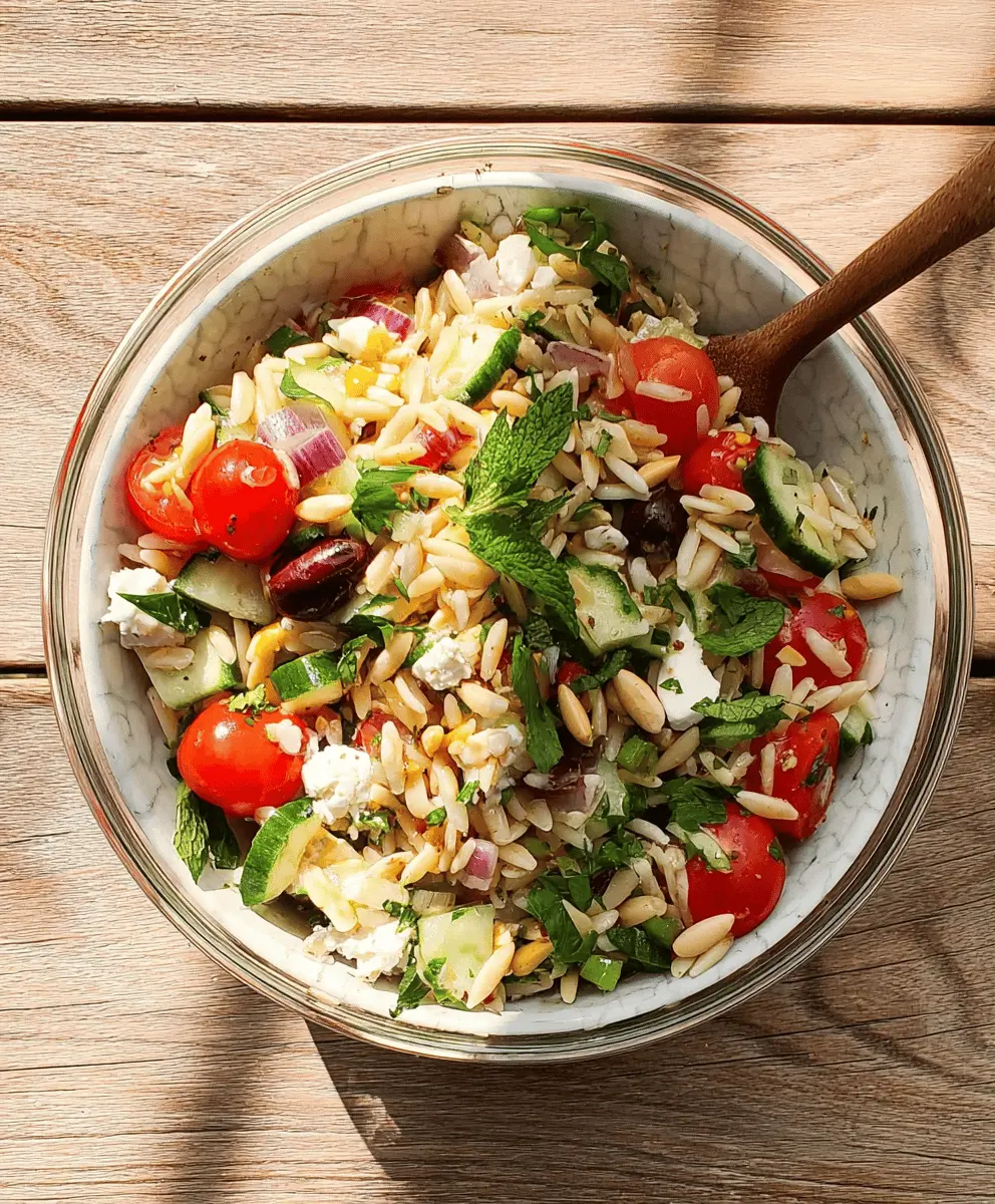 Easy Orzo Salad Recipe for Summer Meals