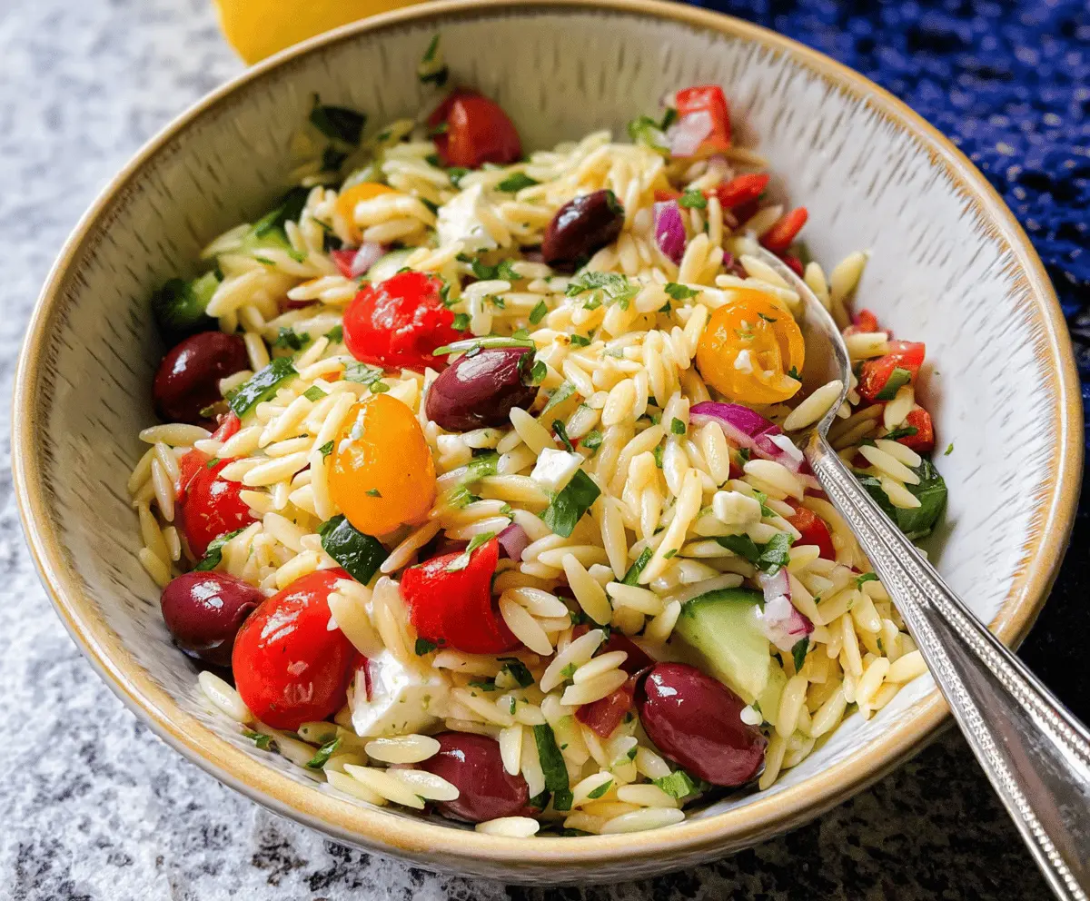 Easy Orzo Salad Recipe for Summer Meals