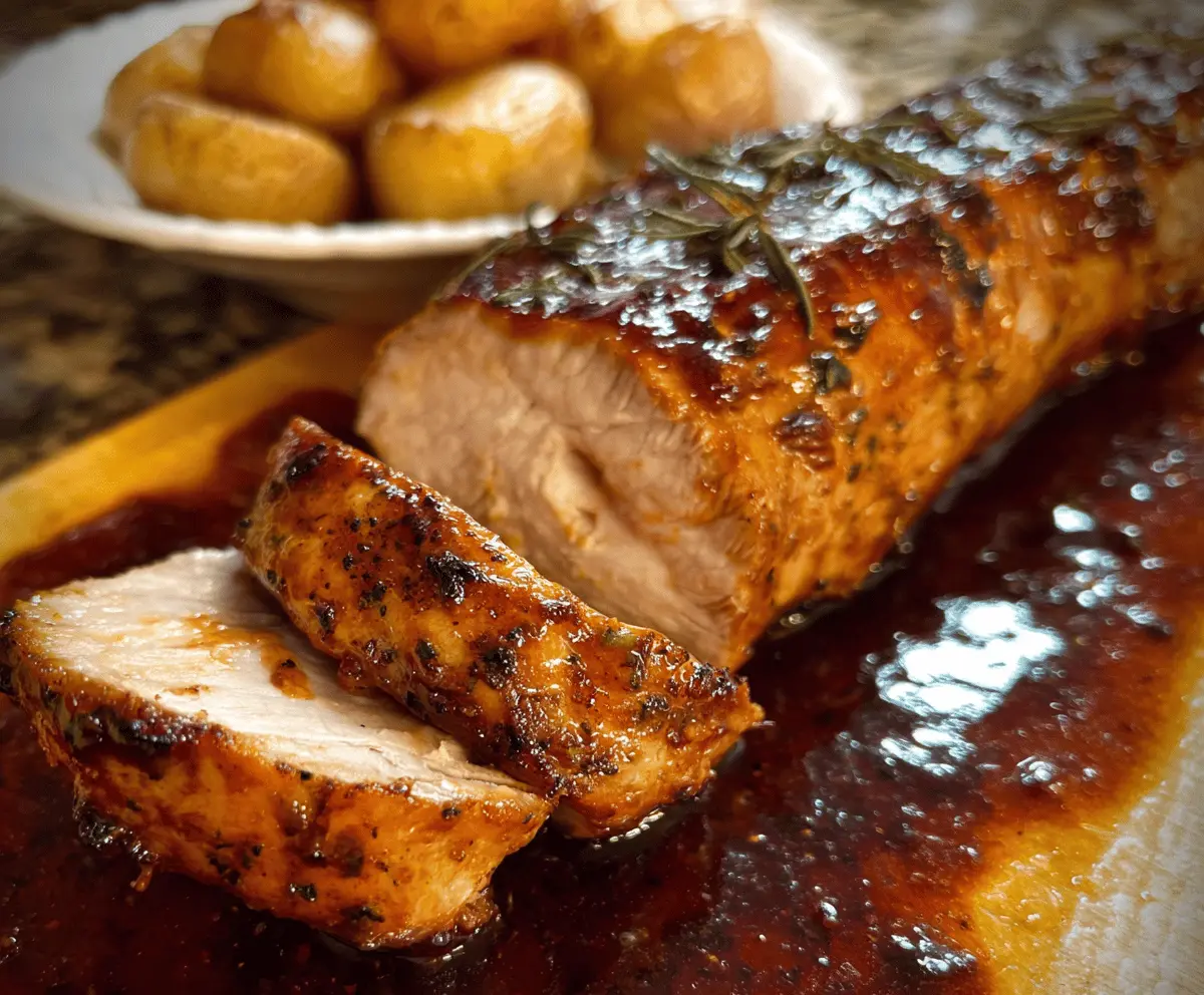 Easy Oven Baked BBQ Pork Tenderloin Recipe