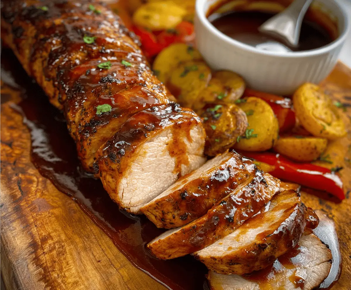 Easy Oven Baked BBQ Pork Tenderloin Recipe