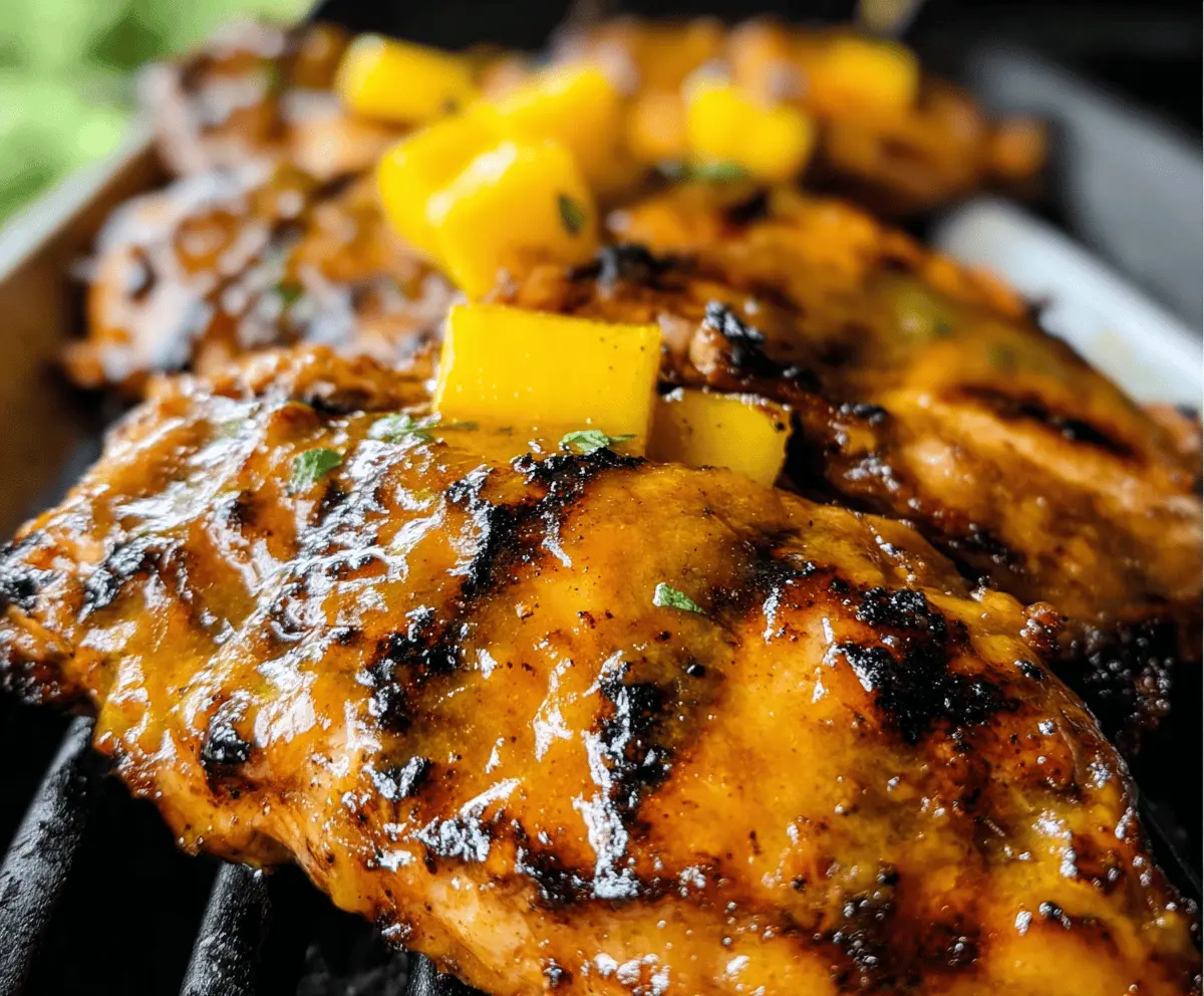 Easy Grilled Mango Chicken Recipe