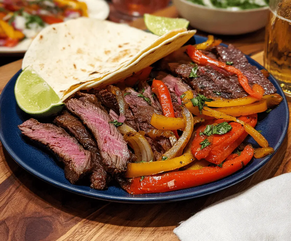 Easy Flank Steak Fajitas Recipe