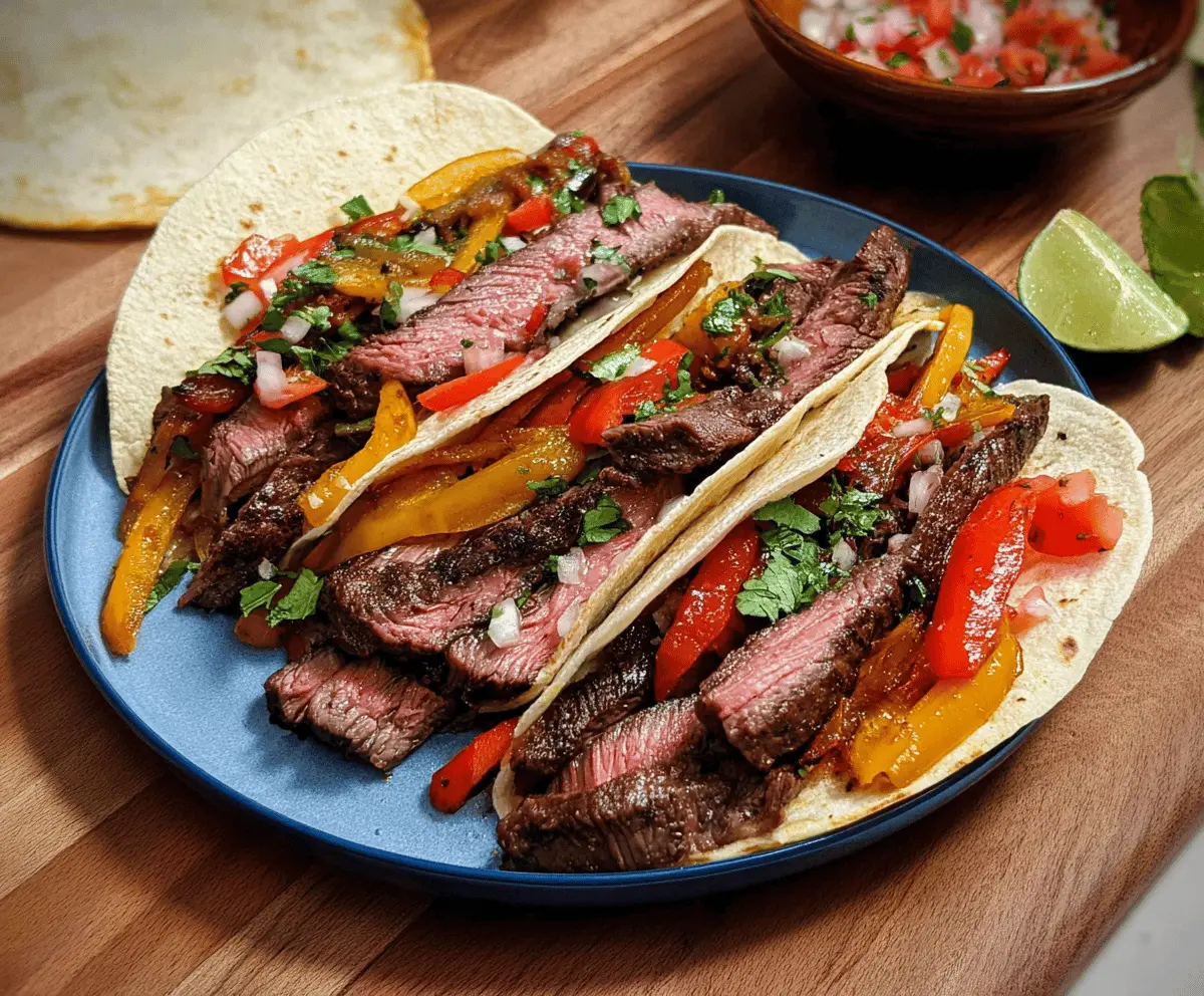 Easy Flank Steak Fajitas Recipe