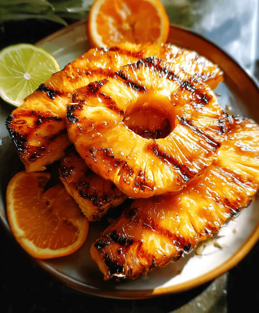 Easy Grilled Pineapple with Sweet Brown Sugar Glaze