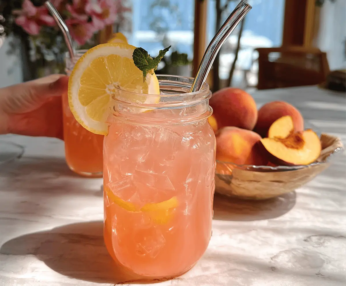 Easy Homemade Peach Lemonade Recipe