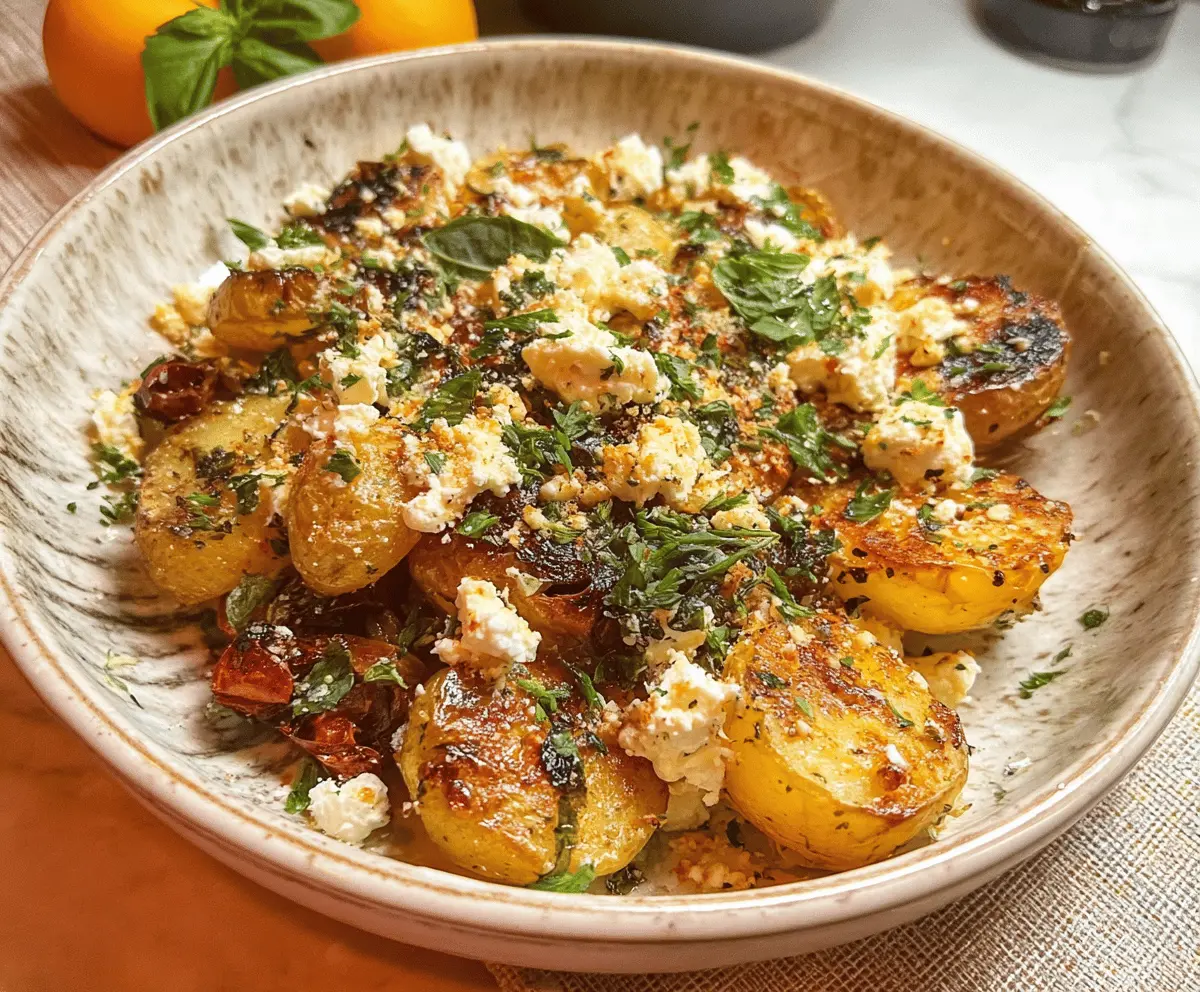 Easy Baked Feta Potatoes with Garlic