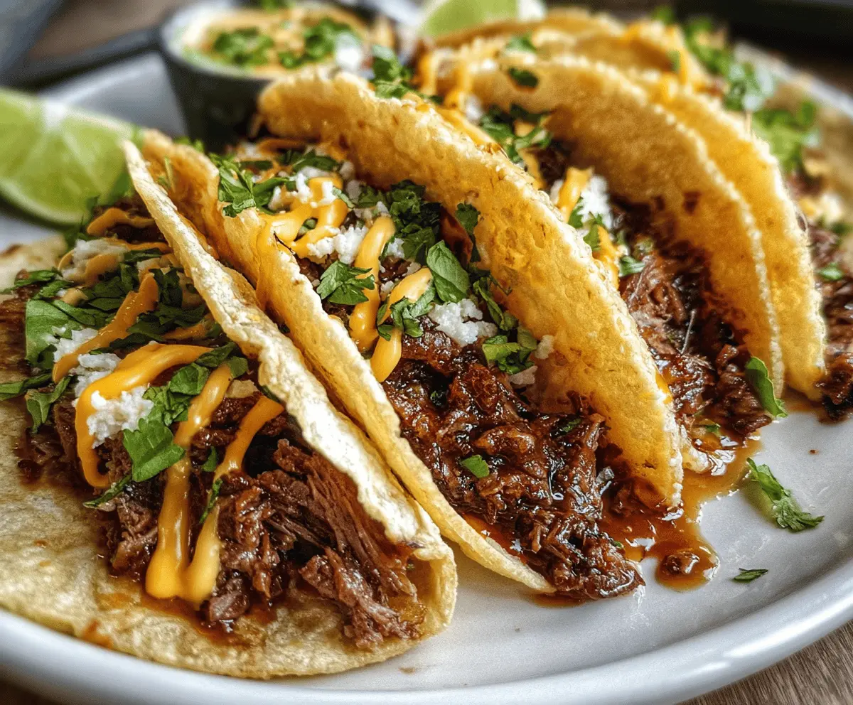 Easy Garlic Butter Honey BBQ Beef Tacos