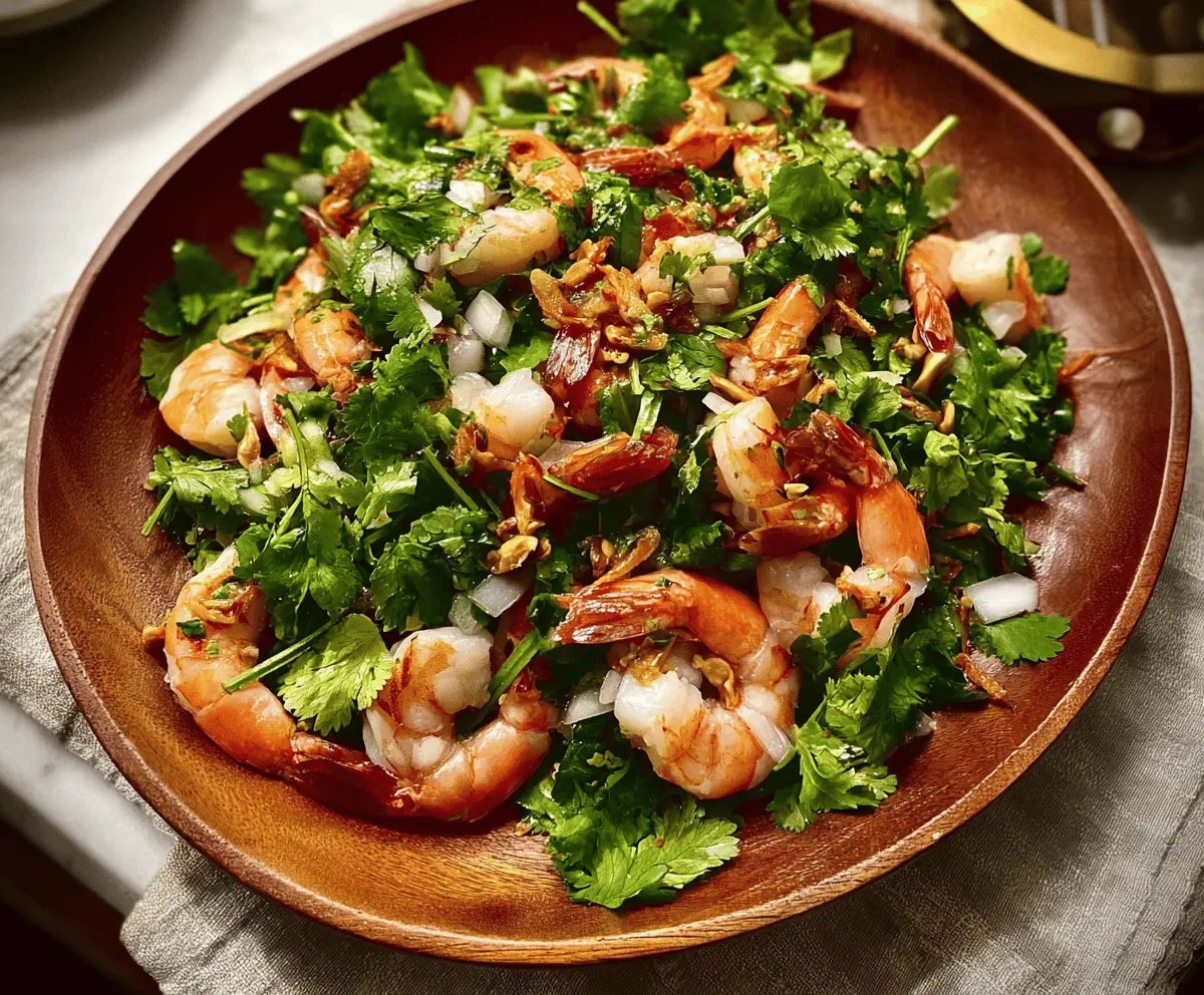 Easy Cilantro Shrimp Salad With Shallots