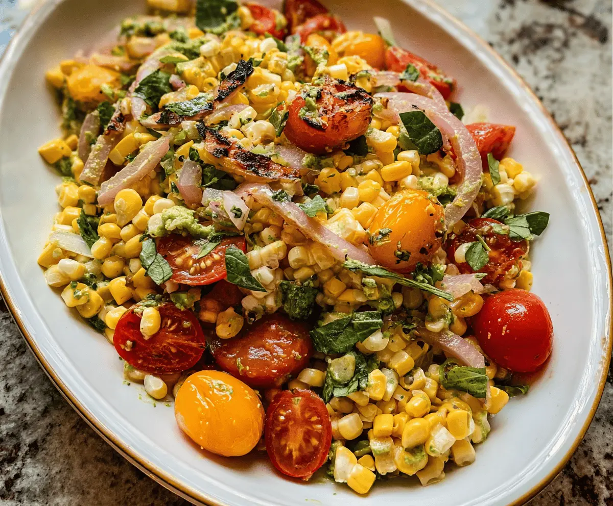 Easy Grilled Corn Salad Recipe for Summer