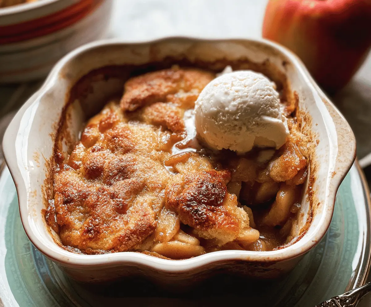 Easy Homemade Apple Cobbler Recipe