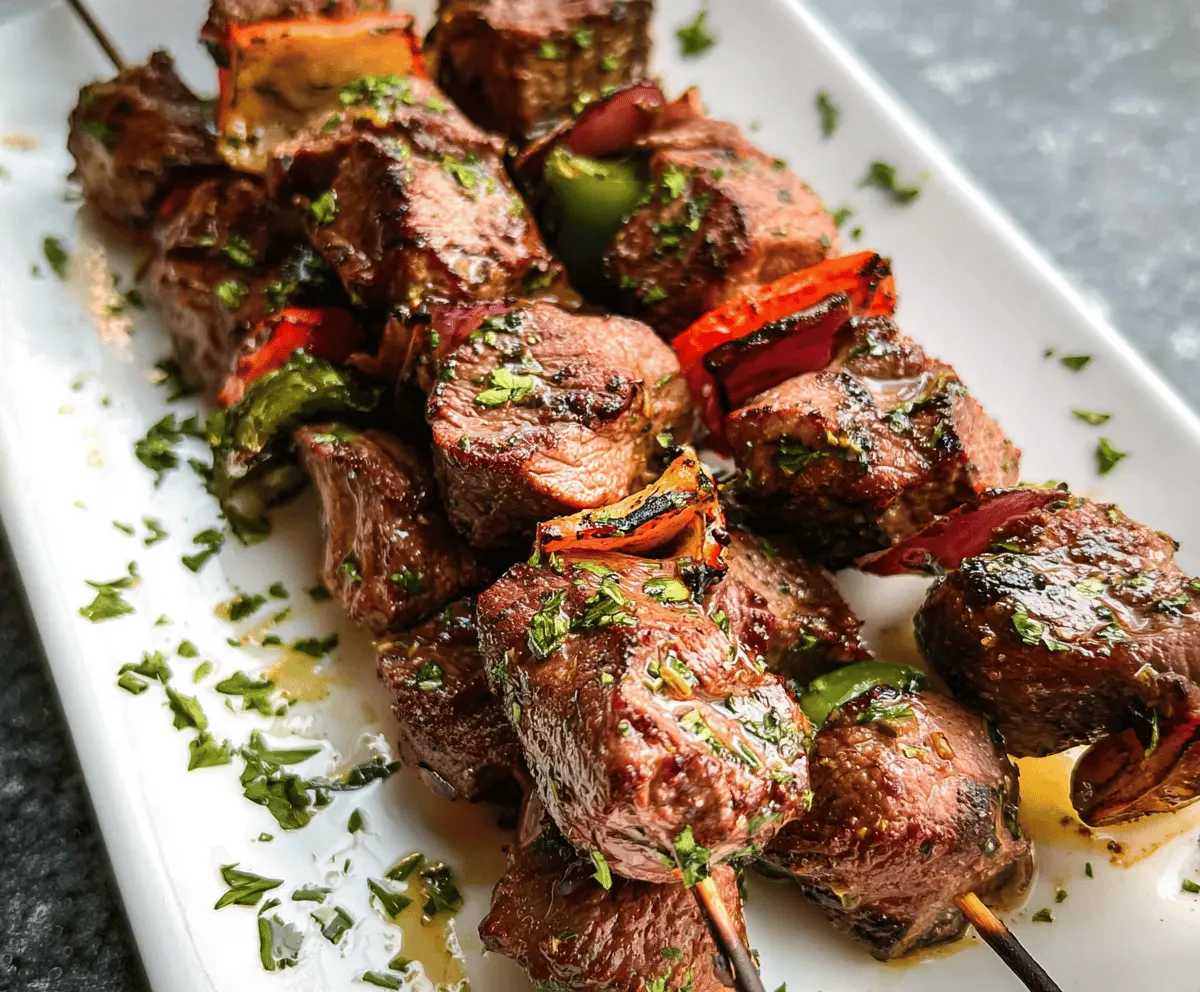 Easy Grilled Beef Kabobs With The Best Marinade