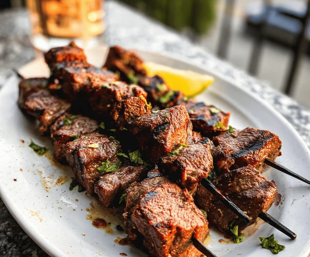 Easy Grilled Beef Kabobs With The Best Marinade