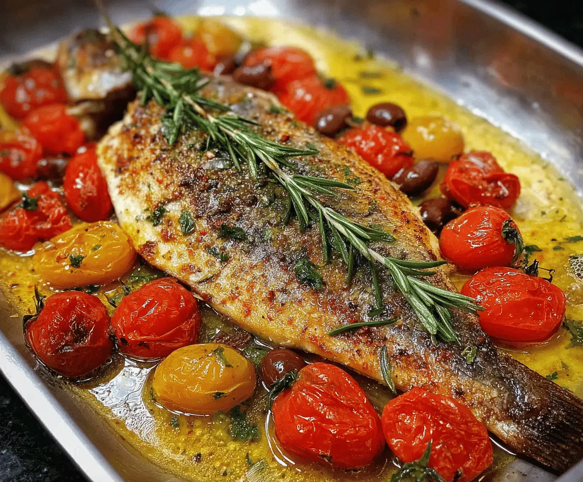 Easy Mediterranean Baked Fish Recipe for Dinner