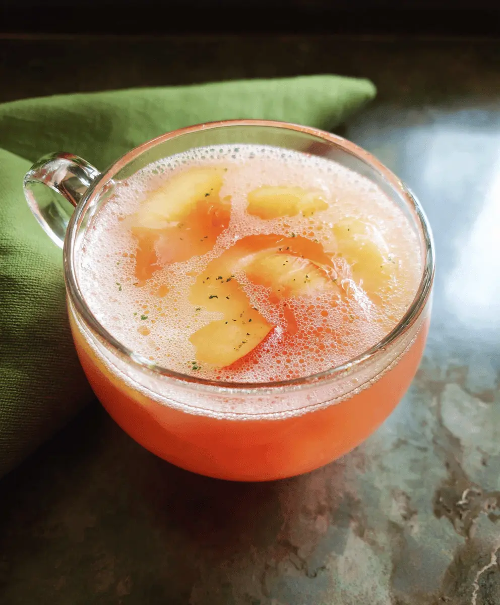 Easy Grandma’s Peach Punch Recipe