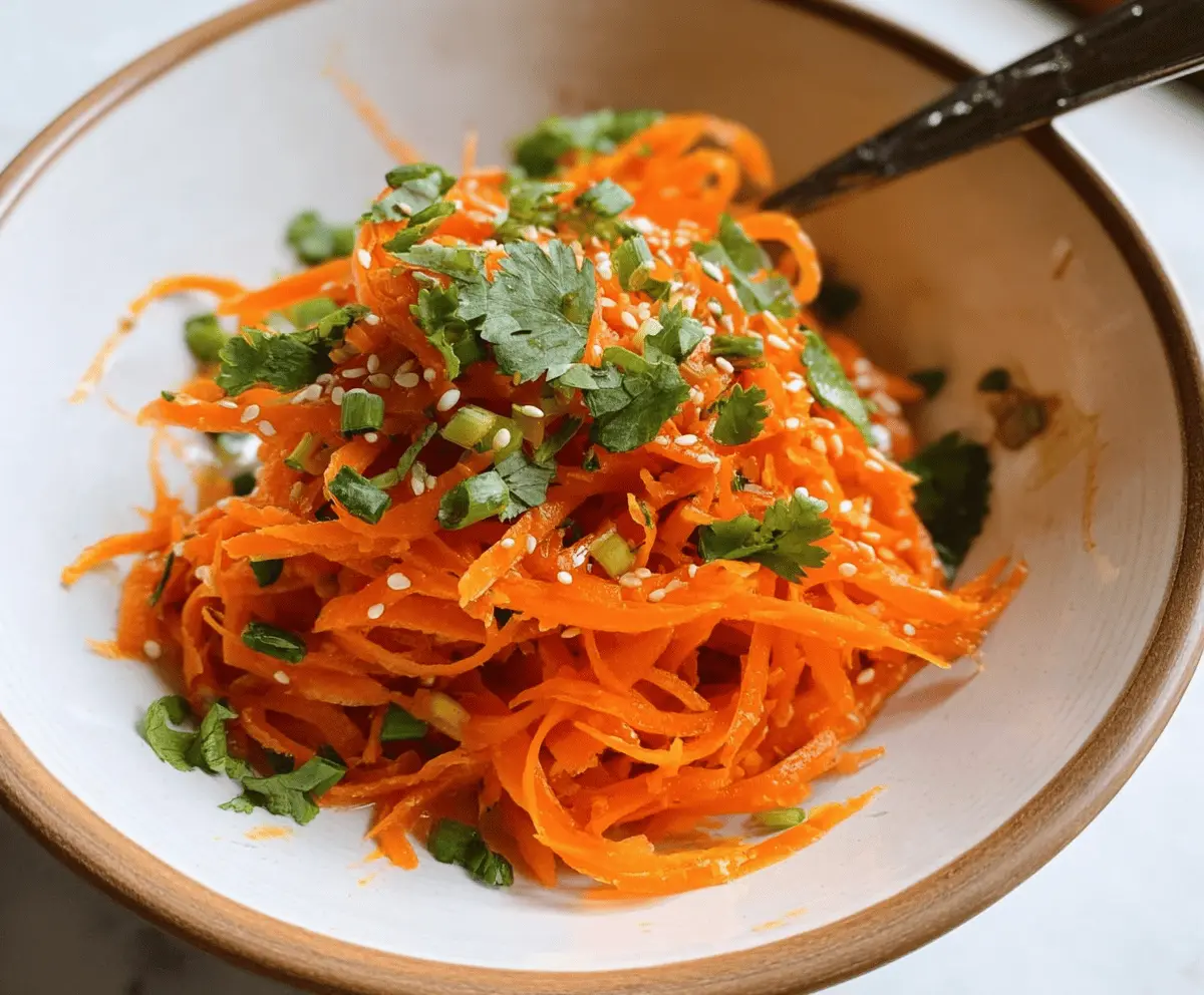 Easy Asian Carrot Salad Recipe for Healthy Meals