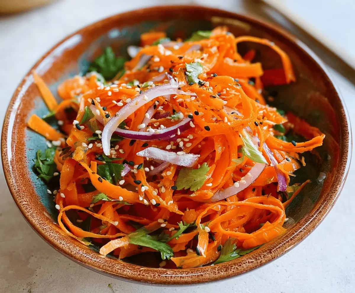 Easy Asian Carrot Salad Recipe for Healthy Meals