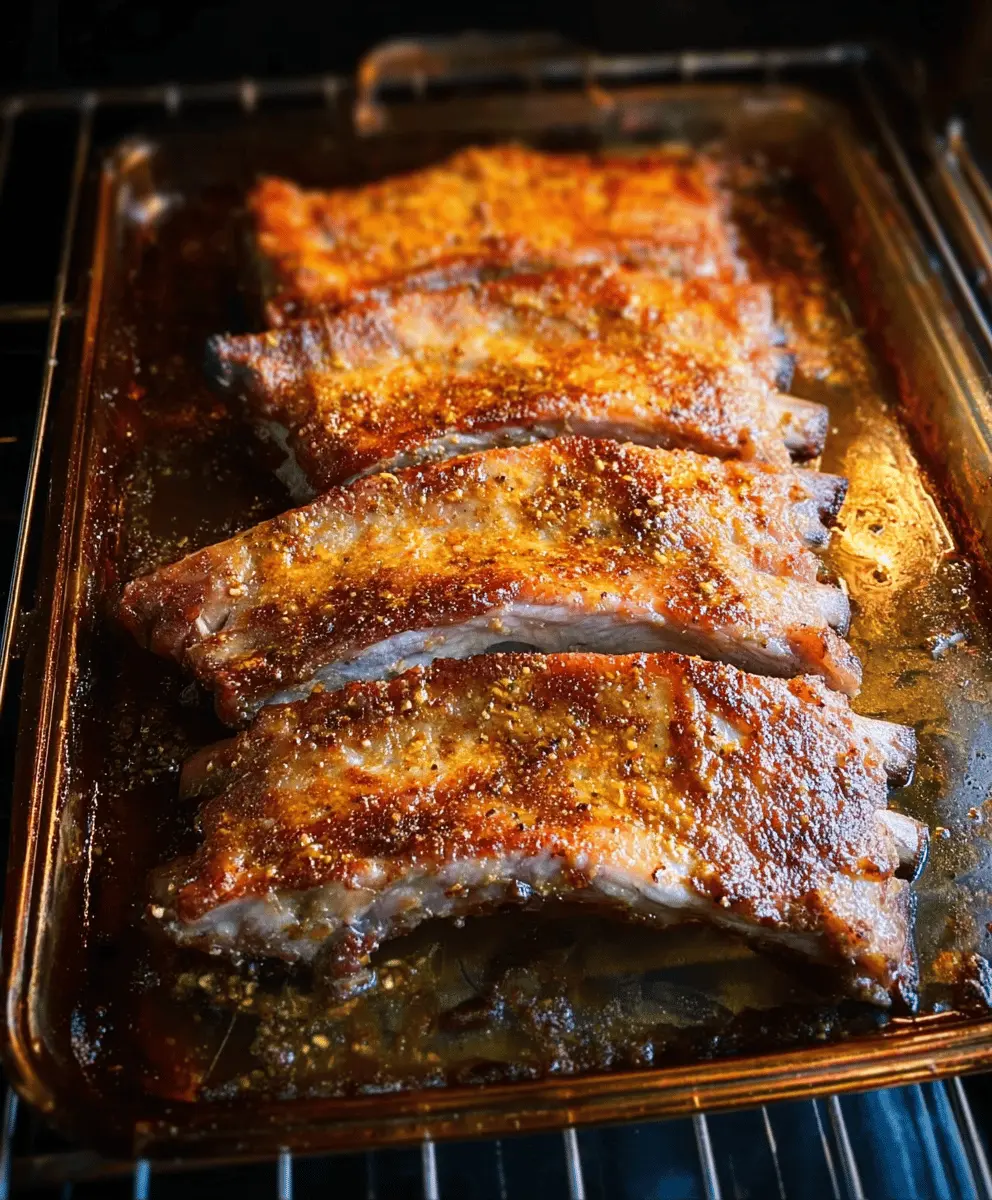 Easy Oven-Baked Mustard Pork Ribs Recipe