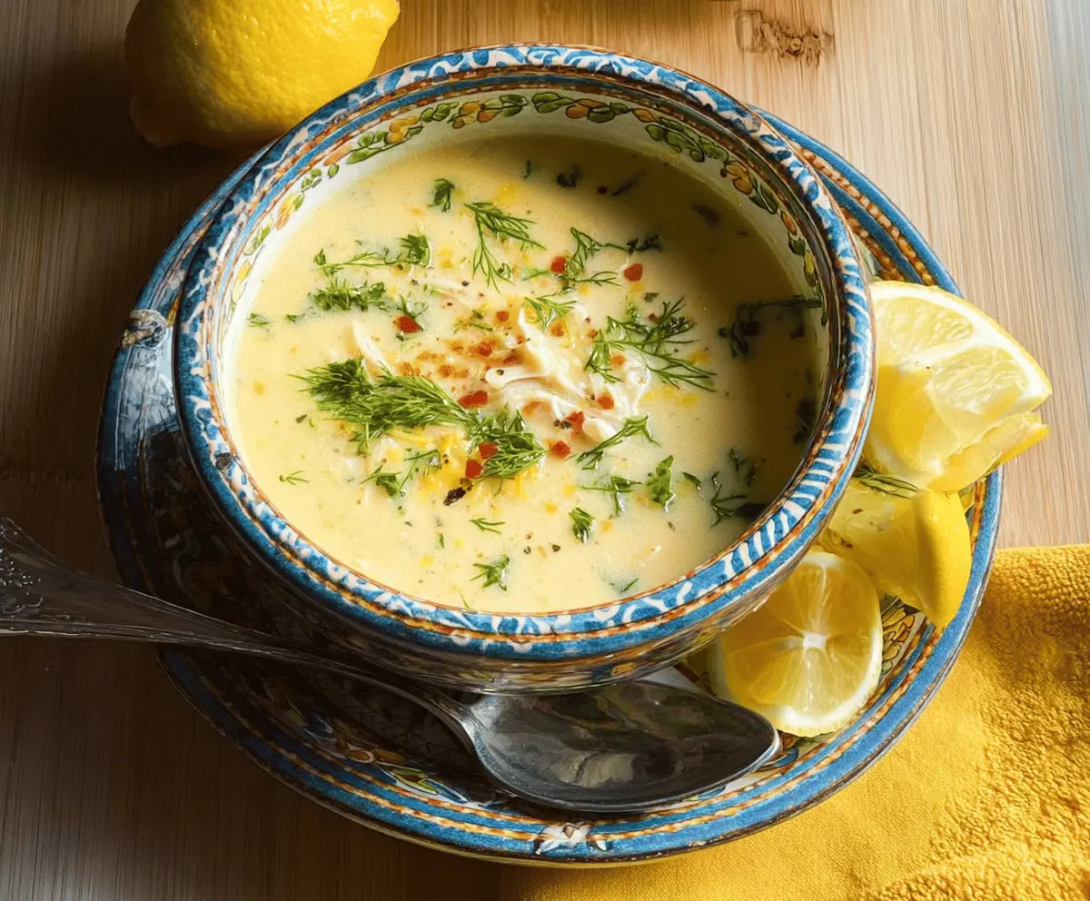 Easy Greek Avgolemono Soup Recipe for Healing Comfort