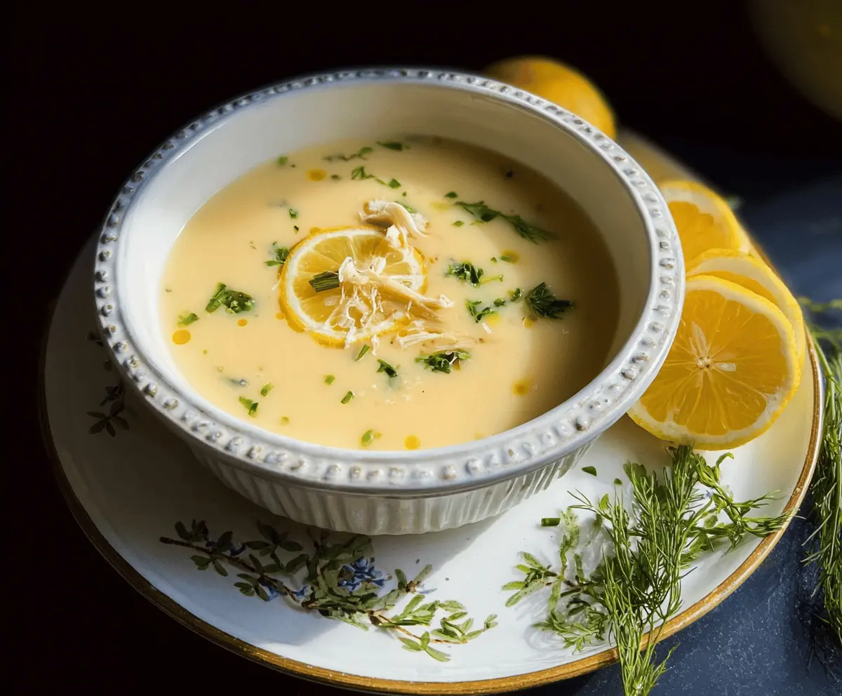 Easy Greek Avgolemono Soup Recipe for Healing Comfort
