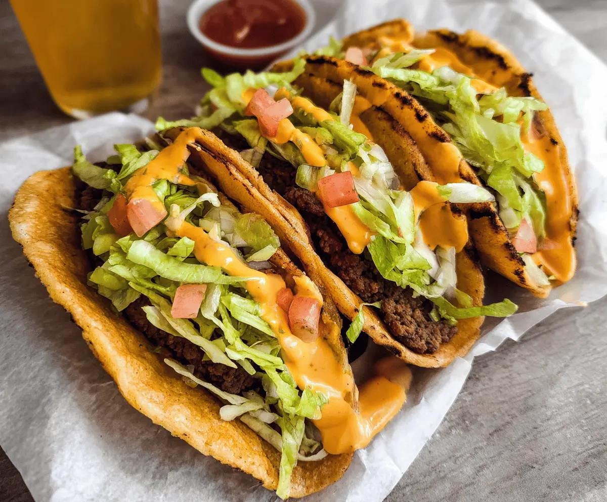 Easy Smash Burger Big Mac Tacos Recipe