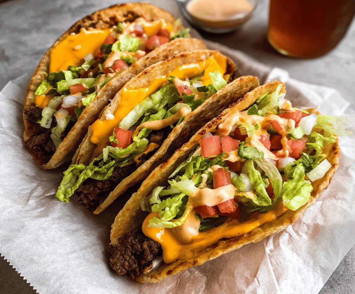 Easy Smash Burger Big Mac Tacos Recipe
