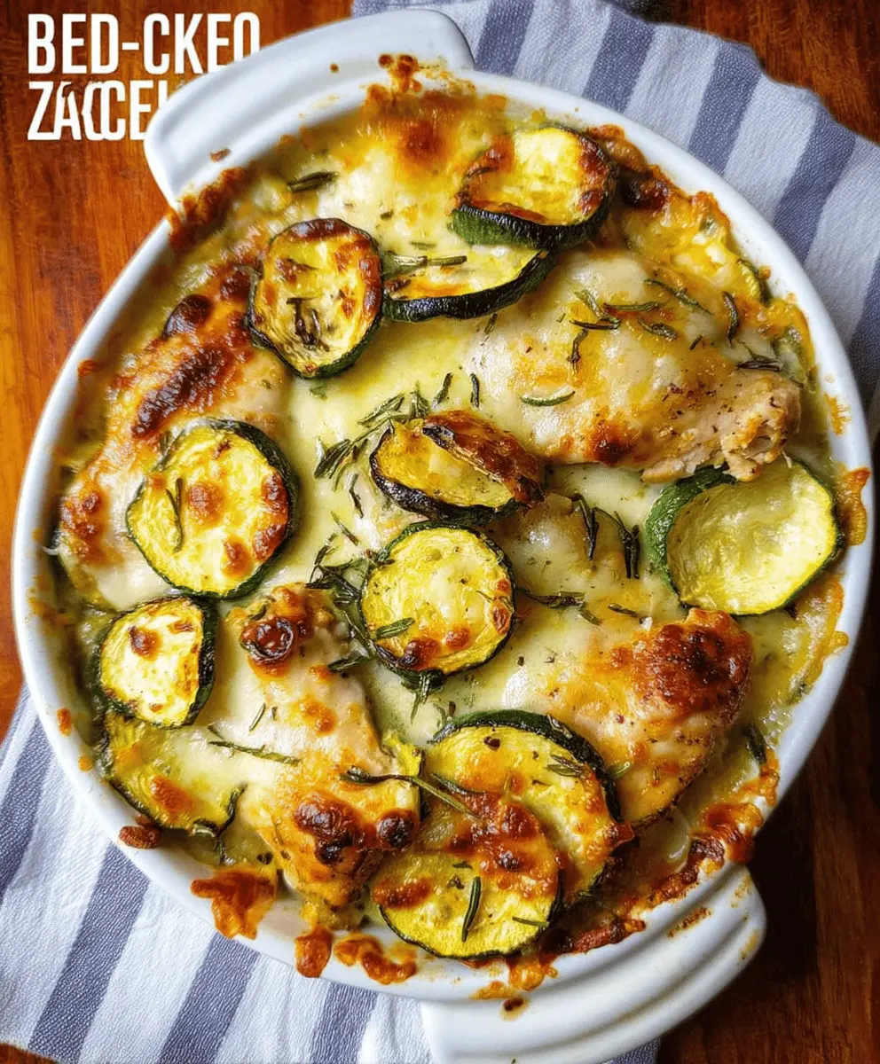 Easy Baked Chicken and Zucchini Casserole