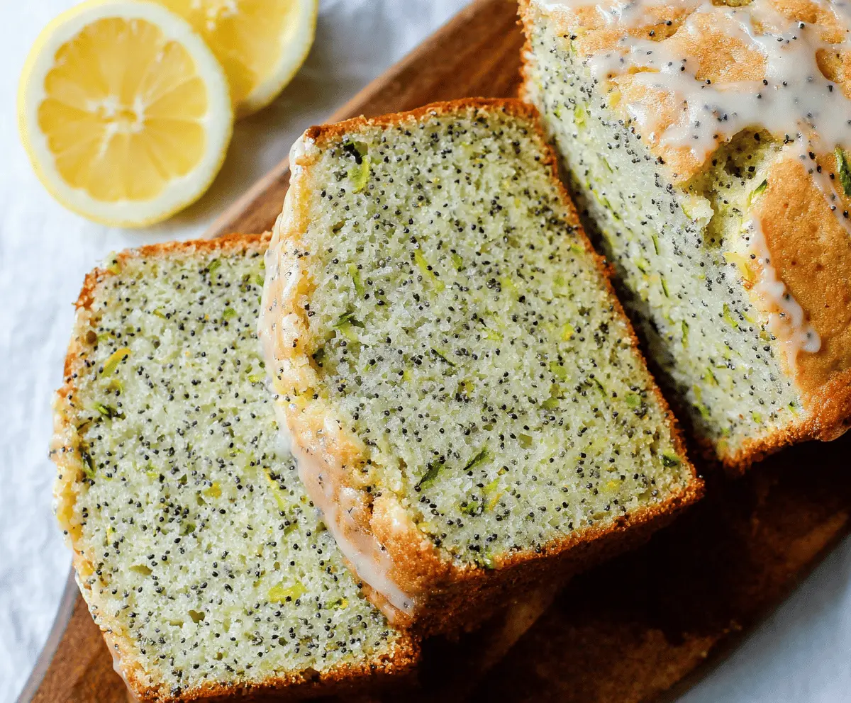 Easy Lemon Poppy Seed Zucchini Bread Recipe