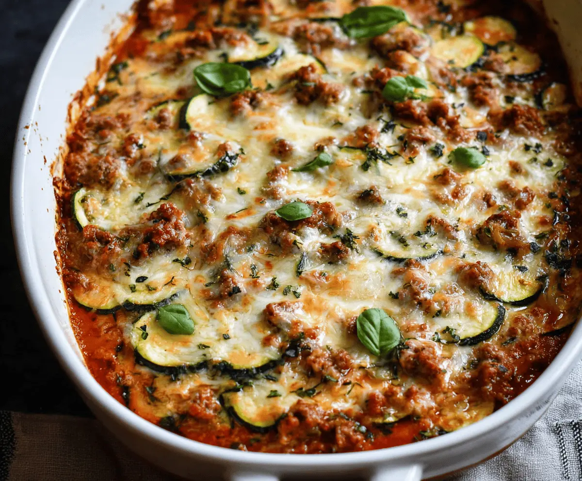 Easy Ground Beef Zucchini Casserole Recipe