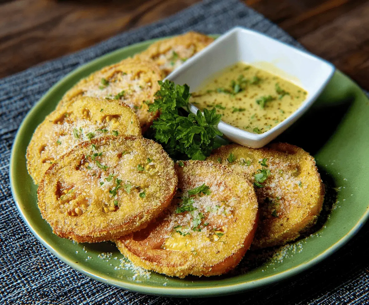 Easy Classic Southern Fried Green Tomatoes Recipe
