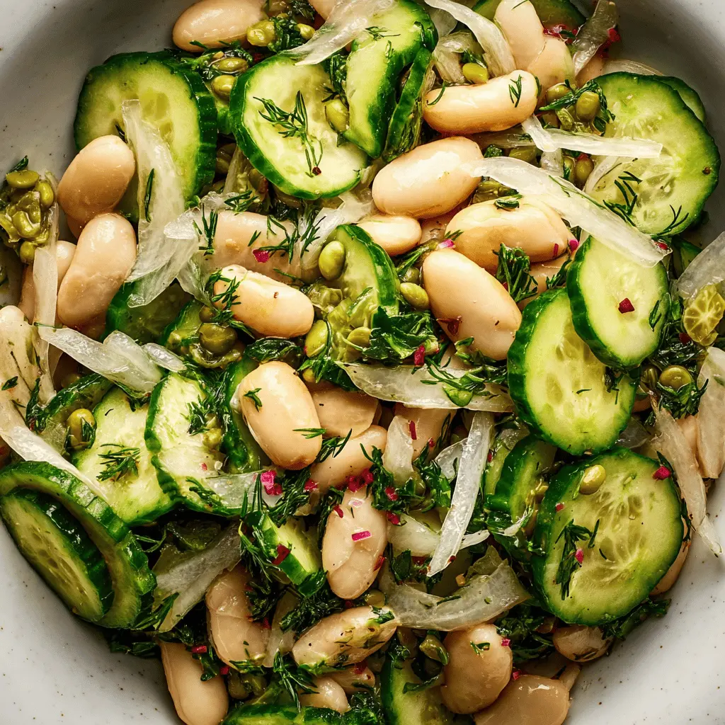 Easy Dilly White Bean and Cucumber Salad