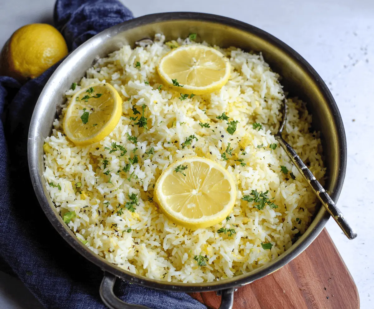 Easy Greek Lemon Rice Recipe in 35 Minutes
