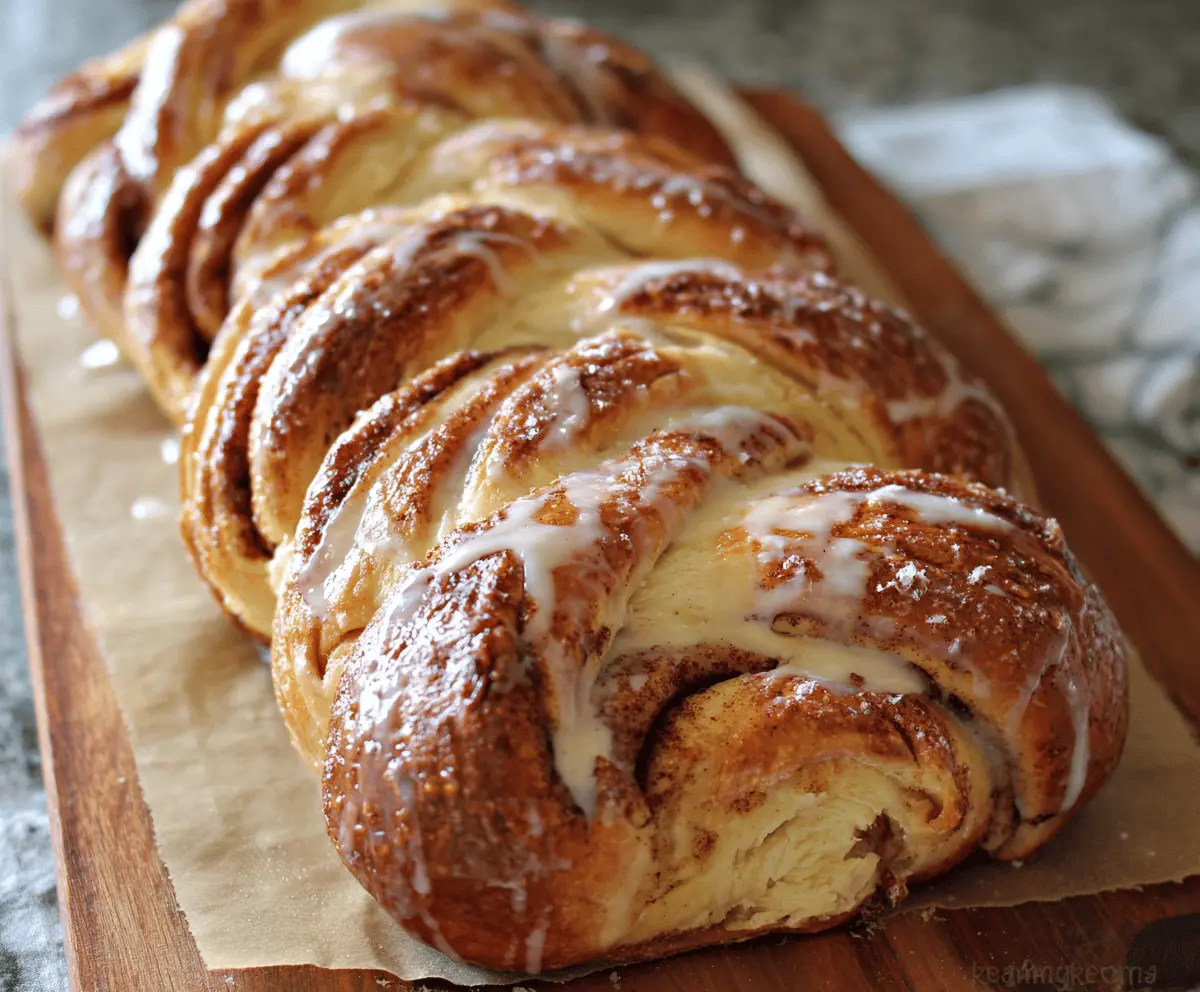 Soft Cinnamon Roll Braided Bread Recipe