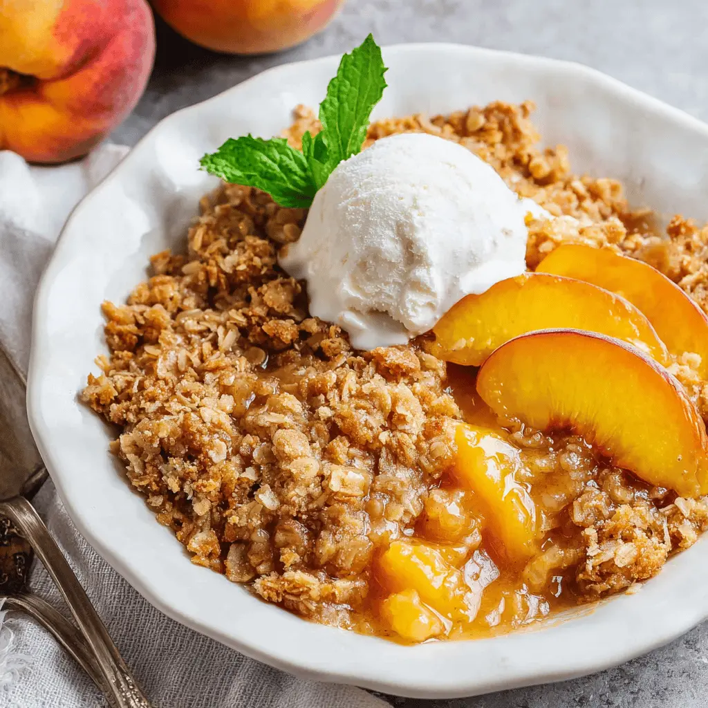 Easy Homemade Peach Crisp Recipe