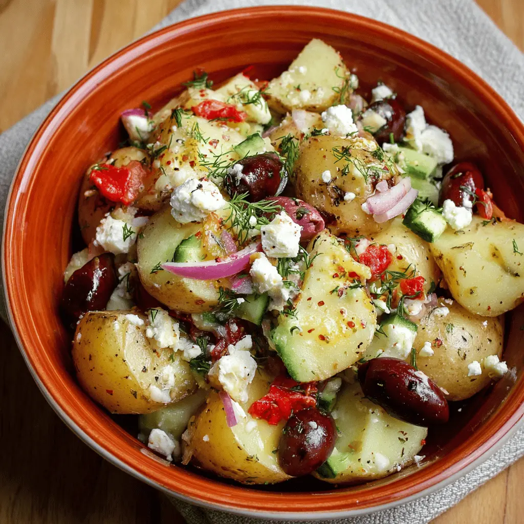 Easy Greek Potato Salad with Fresh Herbs
