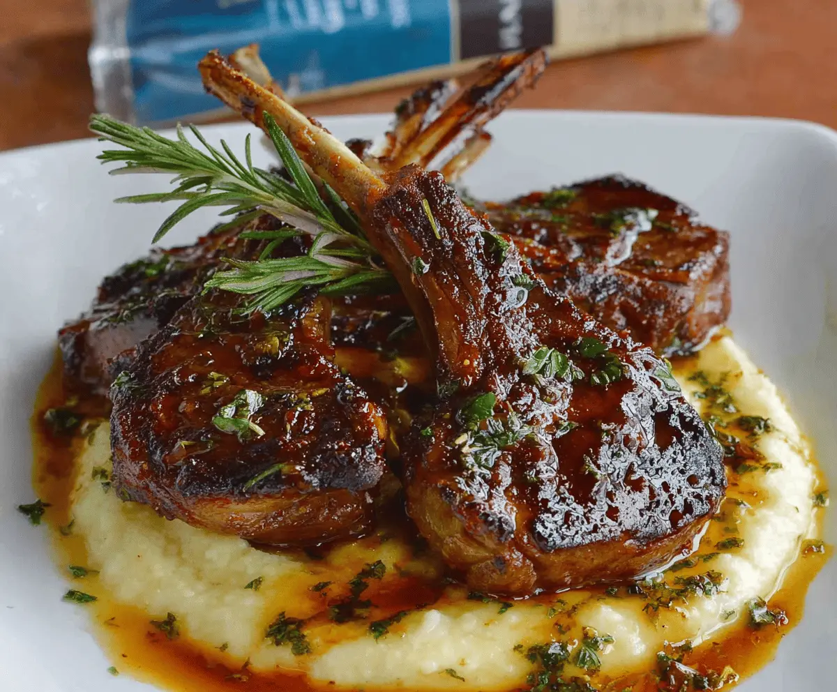 Honey Garlic Lamb Chops With Sweet Glaze