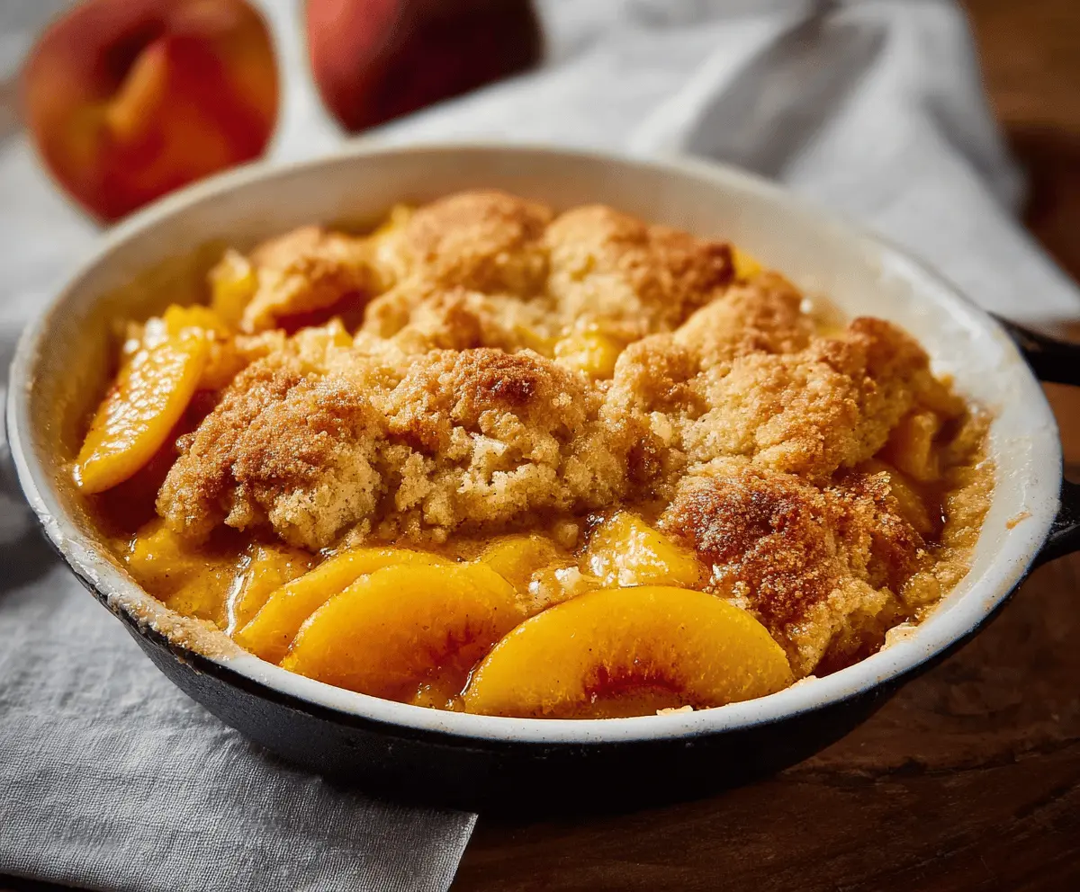 Easy Fresh Peach Cobbler Recipe