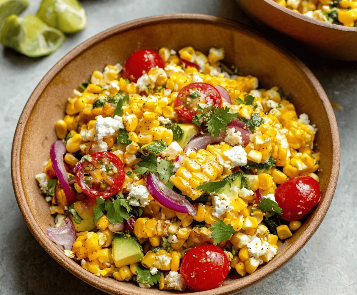 Bright and Zesty Corn Salad Recipe for Summer