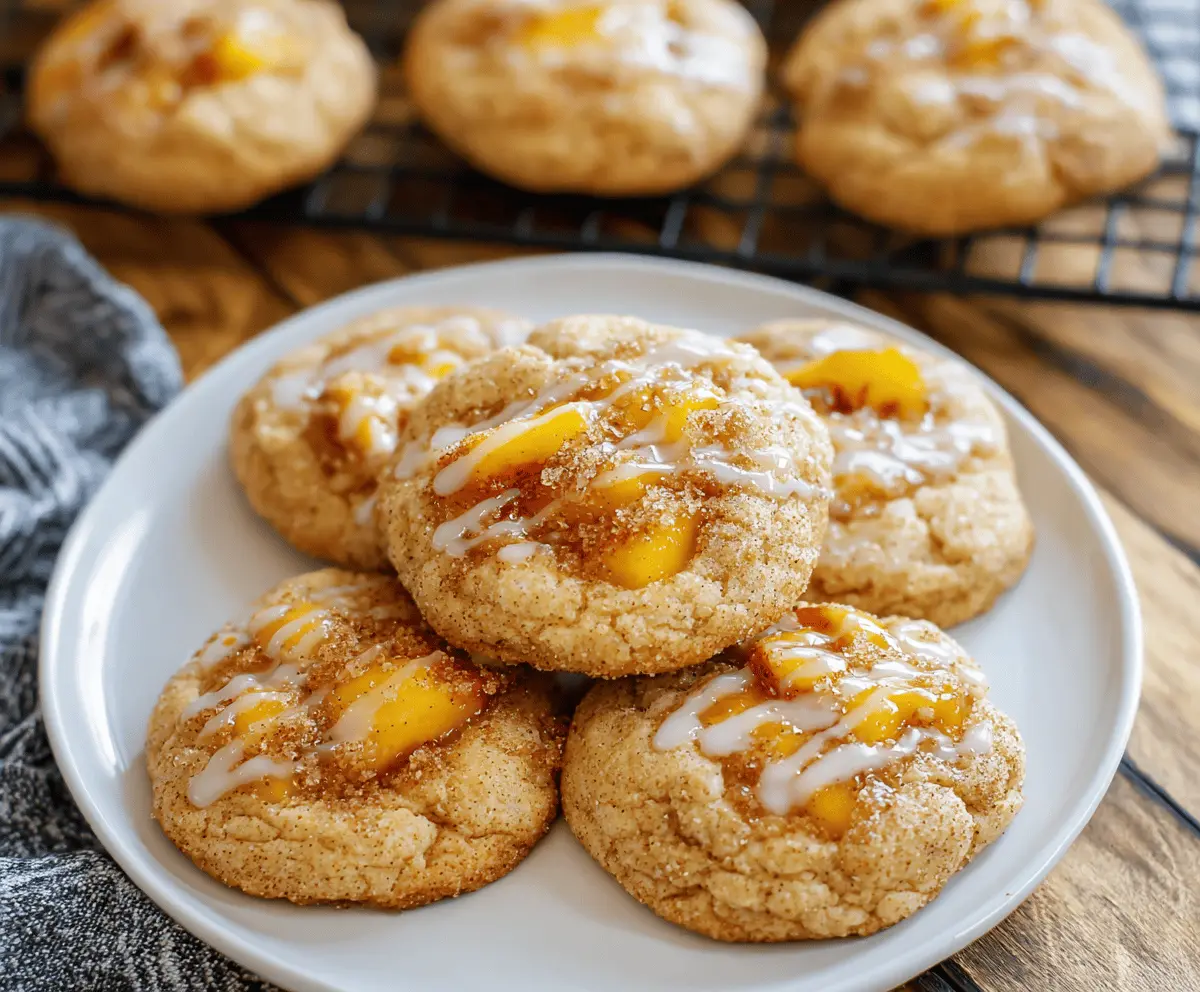 Easy Peach Cobbler Cookies Recipe