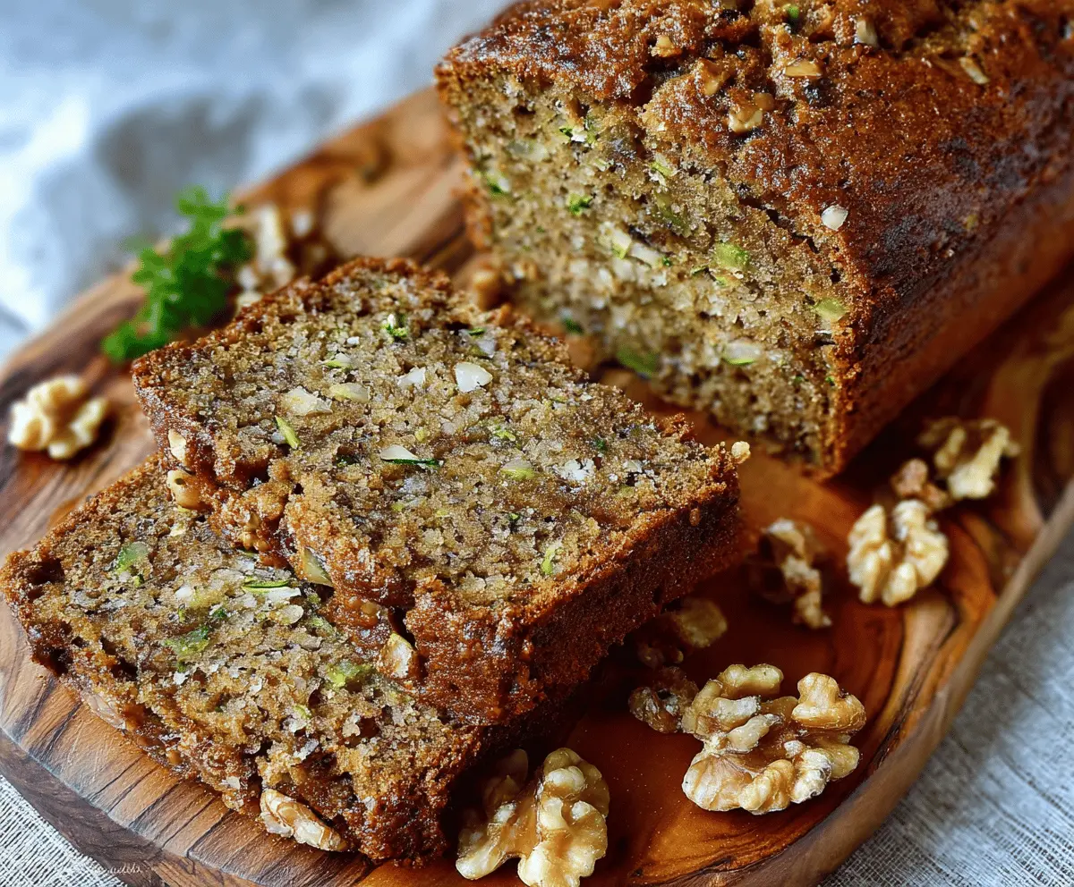 Best Ever Moist Zucchini Walnut Bread Recipe