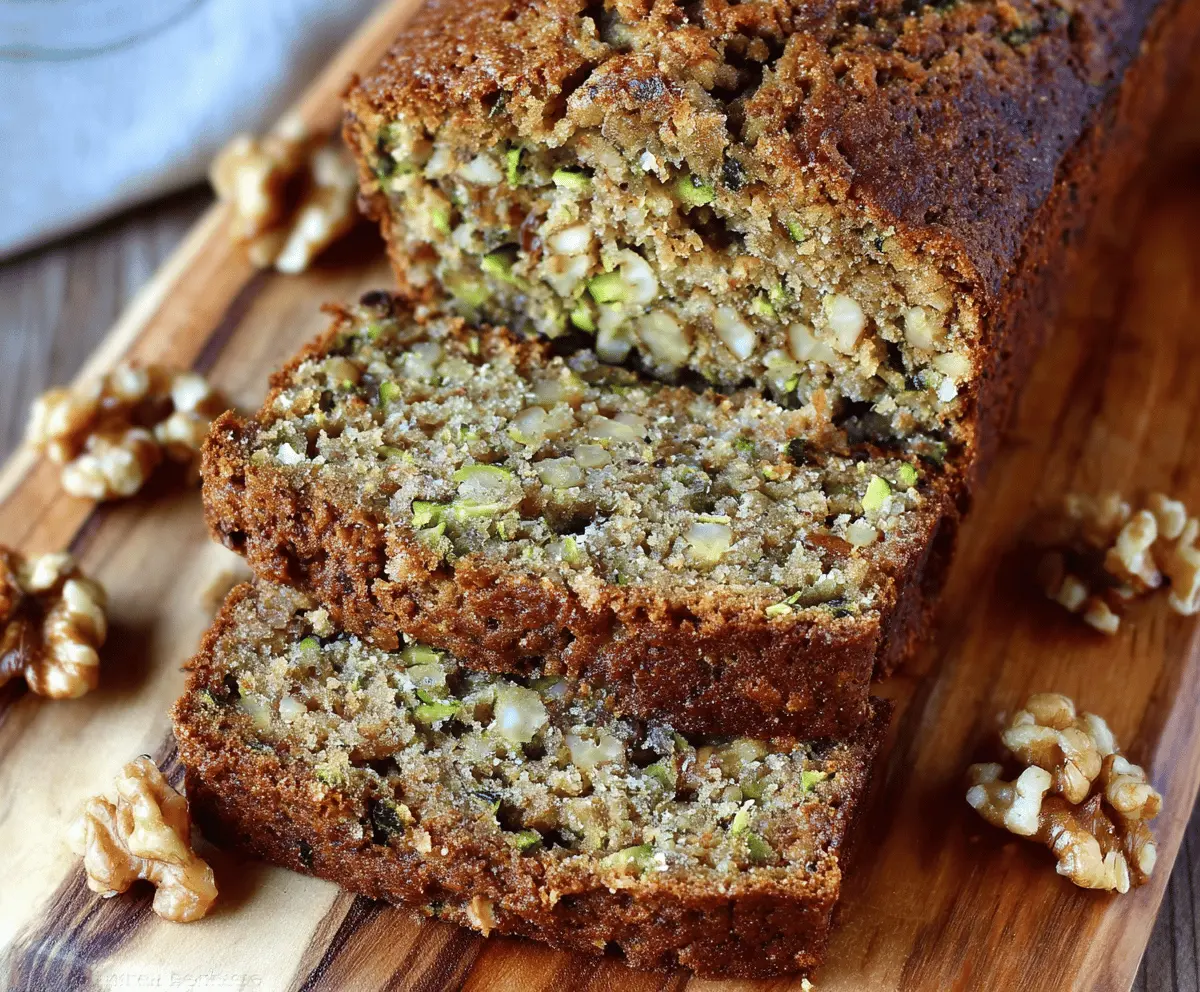 Best Ever Moist Zucchini Walnut Bread Recipe