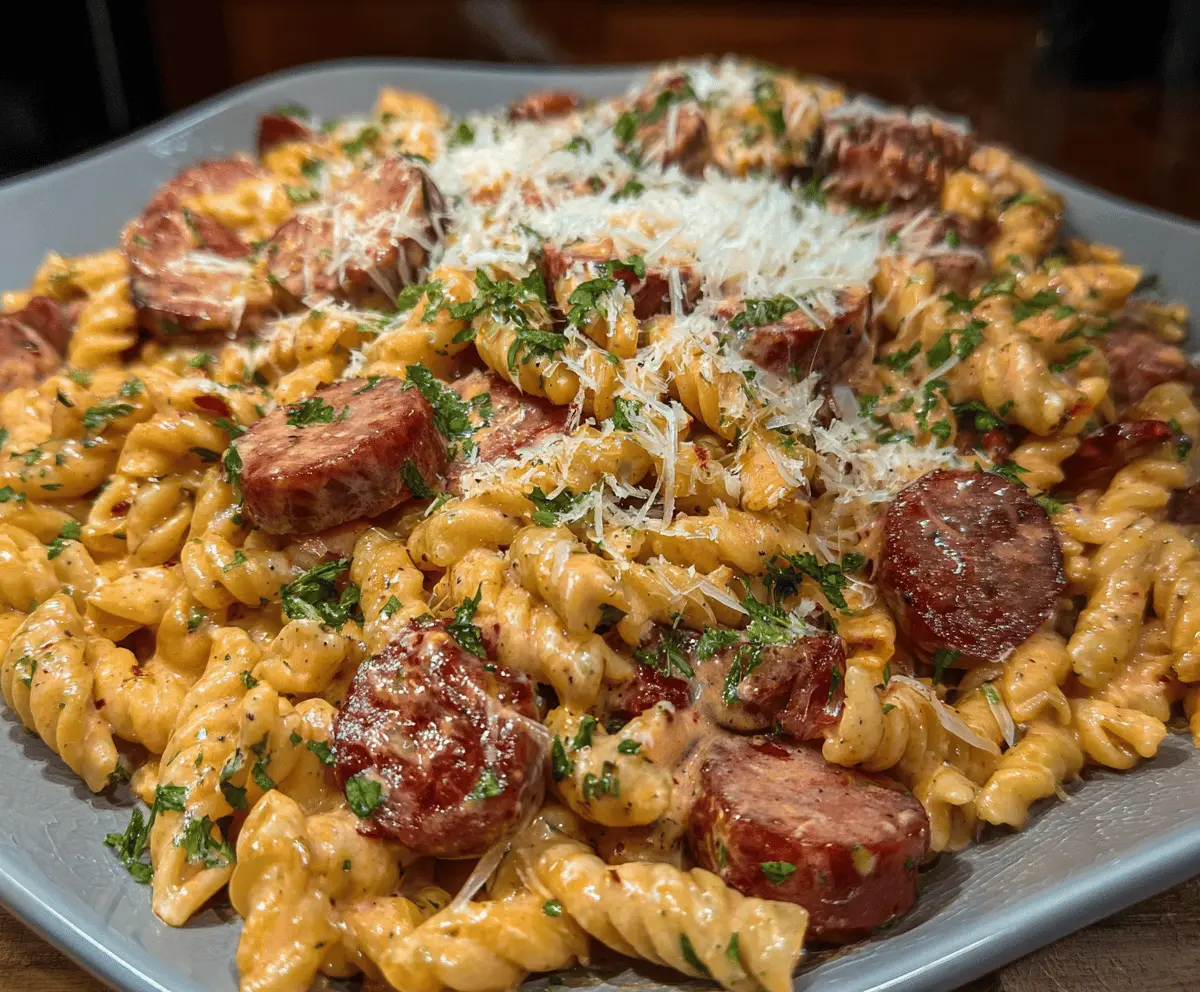 Creamy Smoked Sausage Pasta Recipe