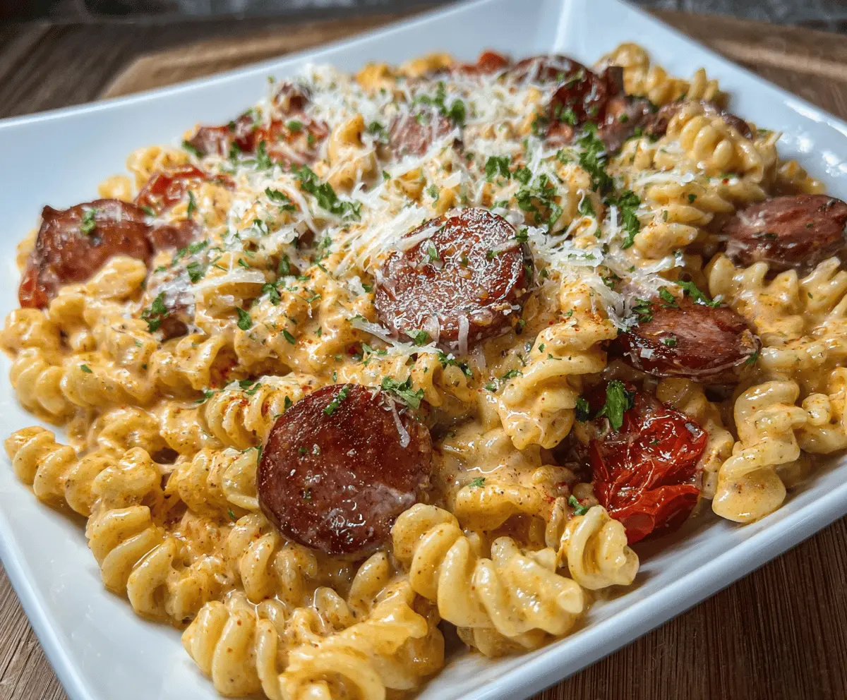 Creamy Smoked Sausage Pasta Recipe