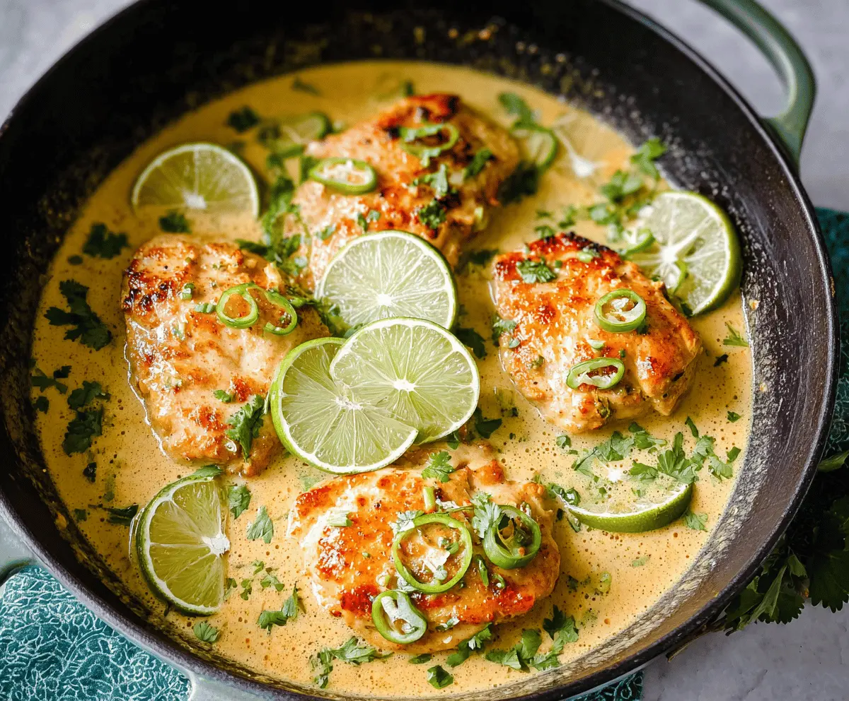 Creamy Coconut Lime Chicken Recipe