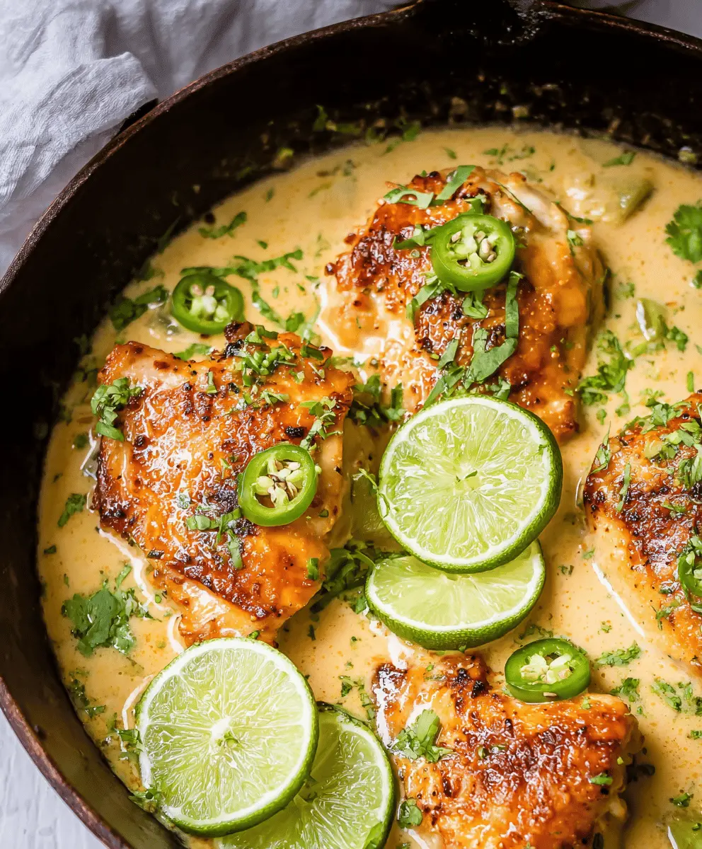 Creamy Coconut Lime Chicken Recipe