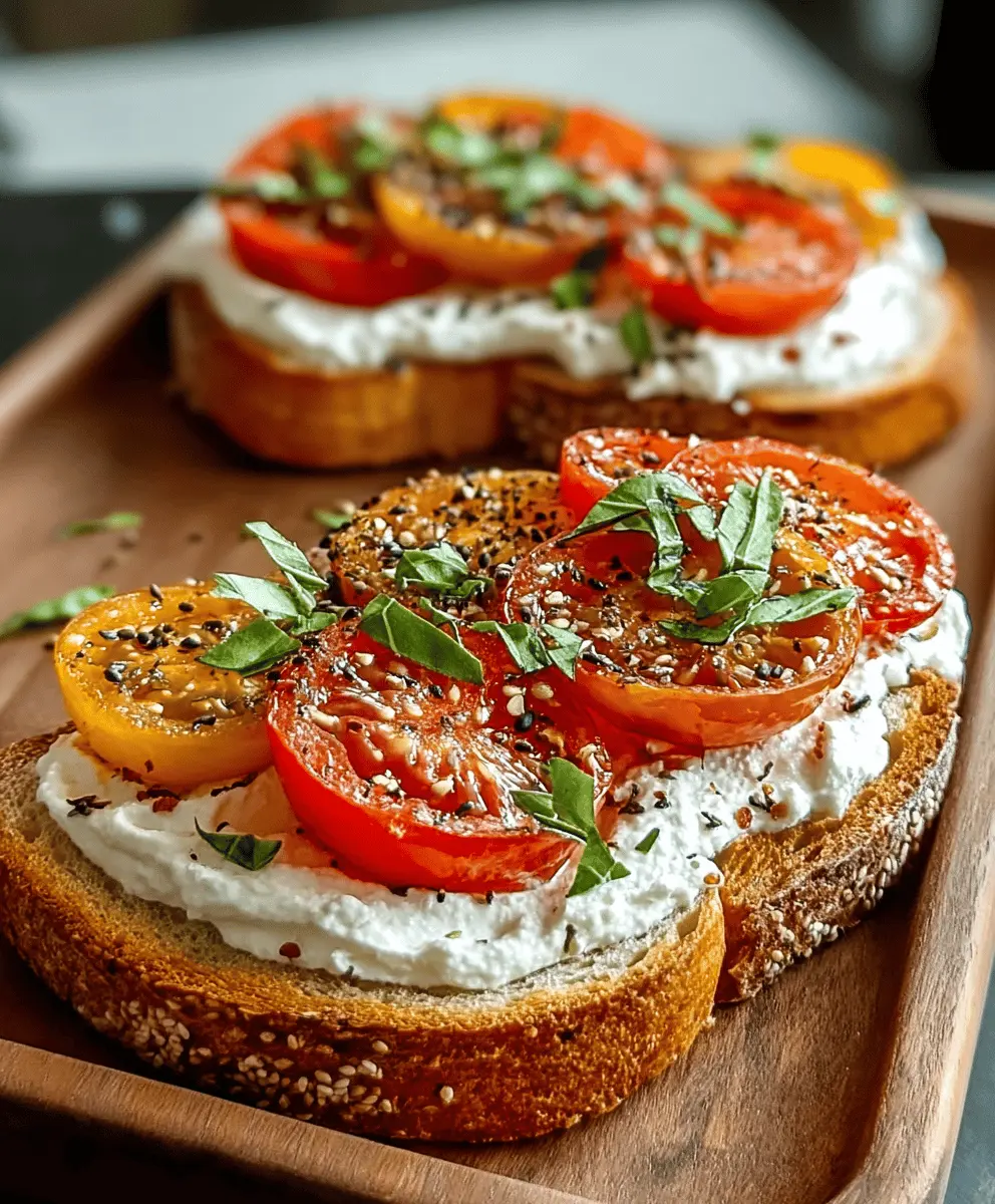 Creamy Ricotta and Tomato Sourdough Toast Recipe