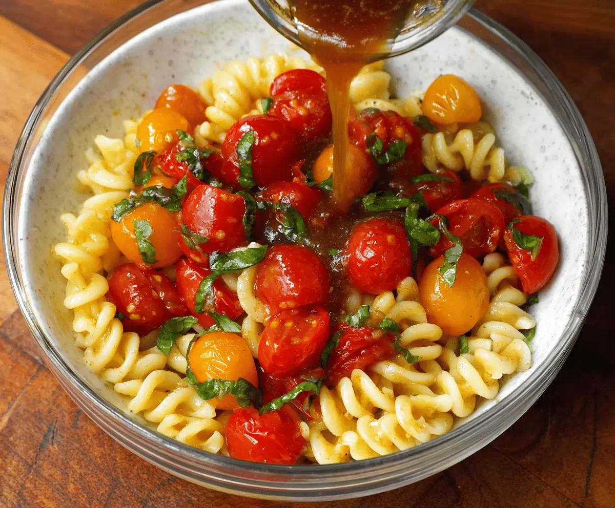 Easy Marinated Cherry Tomato Pasta Recipe